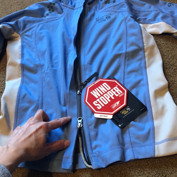 Light Blue Wind Stopper Soft Shell Transition Jacket - Picture 9 of 13